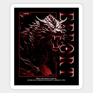 Effort Hell Hound Streetwear Designs Magnet